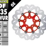 Disco freno flottante Wave rosso Galfer