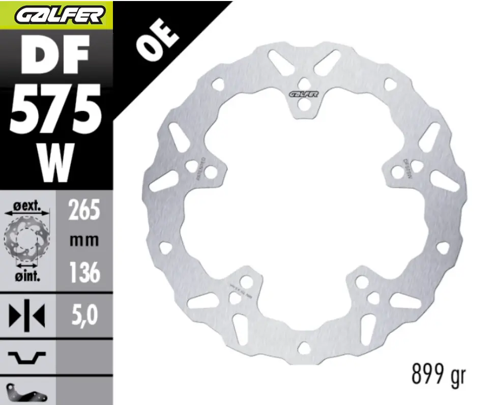 25ddbdf59f3f7c67b729b152b9af649d.webp Disco freno Wave fisso posteriore Galfer - immagine 1