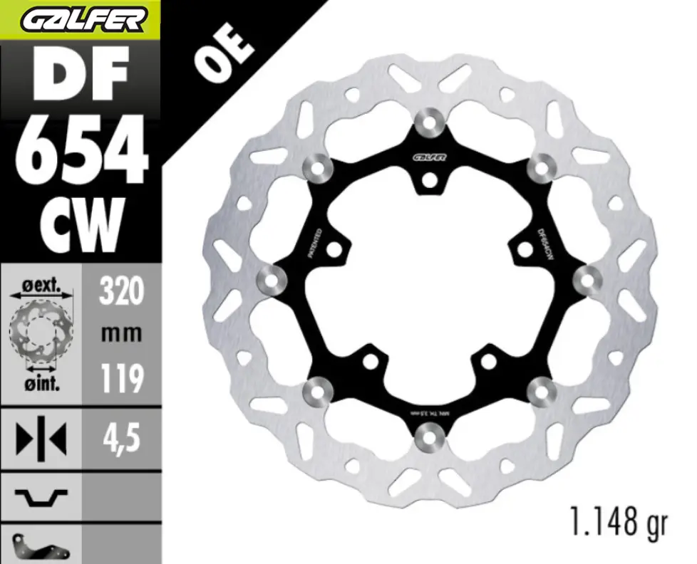 378a3fd78e415d9ffda1fc01914b0e98.webp Disco freno flottante Wave anteriore Galfer - immagine 1