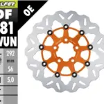Disco freno flottante Wave arancione Galfer