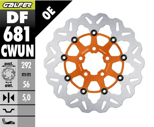 4695048e6a9f3fc33359f02cea6959ed.webp Disco freno flottante Wave arancione Galfer - immagine 1