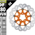 Disco freno flottante Wave arancione Galfer