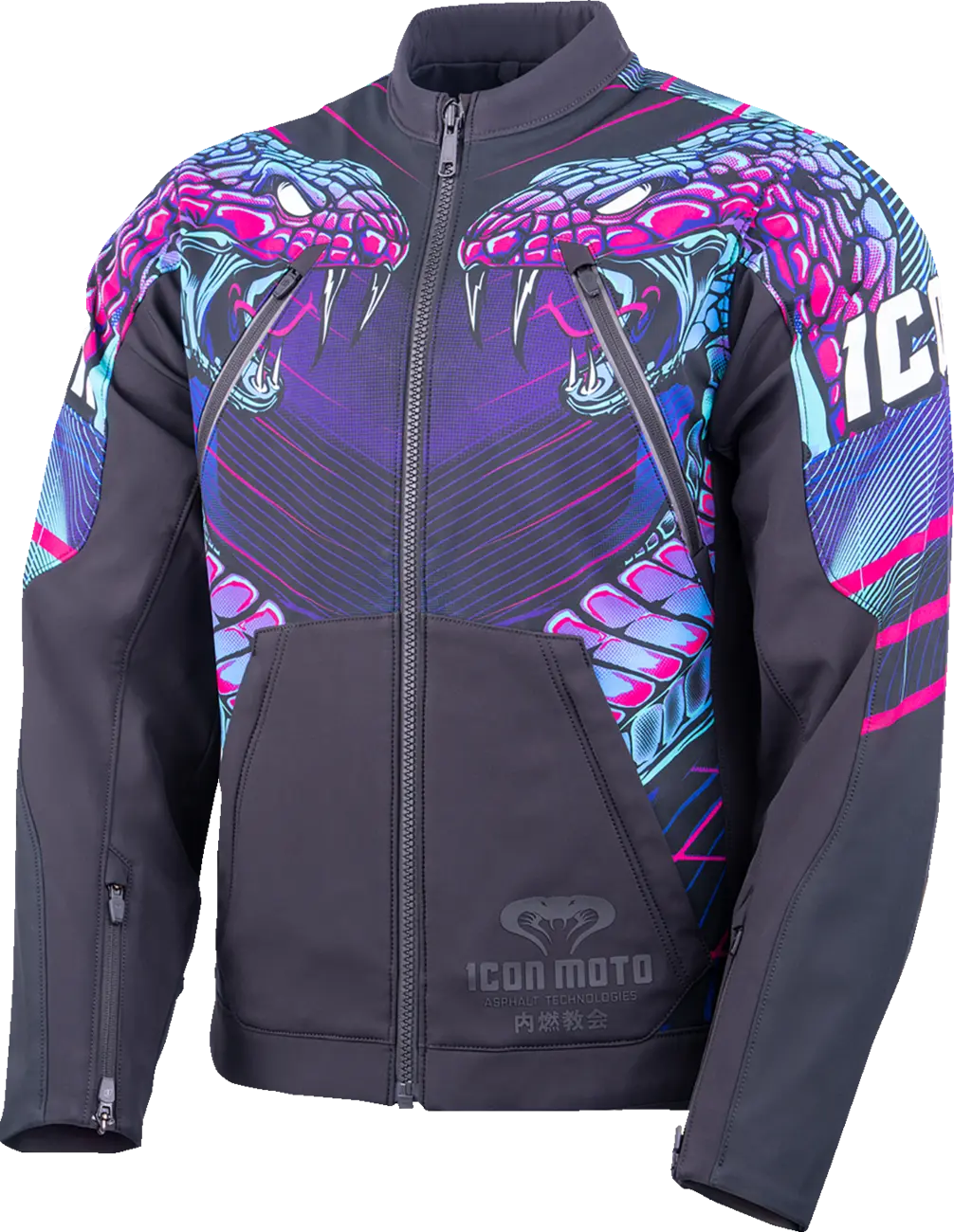 f0c94dcb0eb3dc6a43fa15d954201bff.webp Giacca Synthwave Merc3 Lazer Cobra - immagine 1